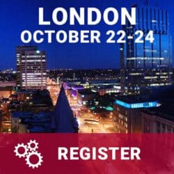 In person London October 22-24